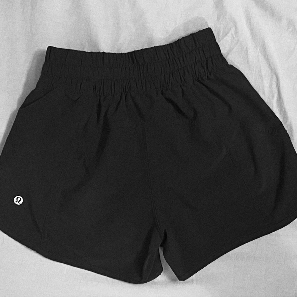 Lululemon Hotty Hot High-Rise Black Athletic Shorts